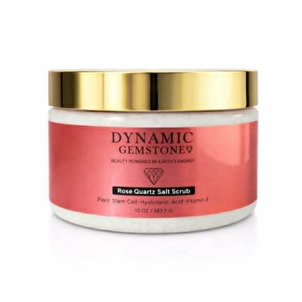 New Dynamic Gemstone Rose Quartz Salt Luxury Spa Scrub Exfoliator